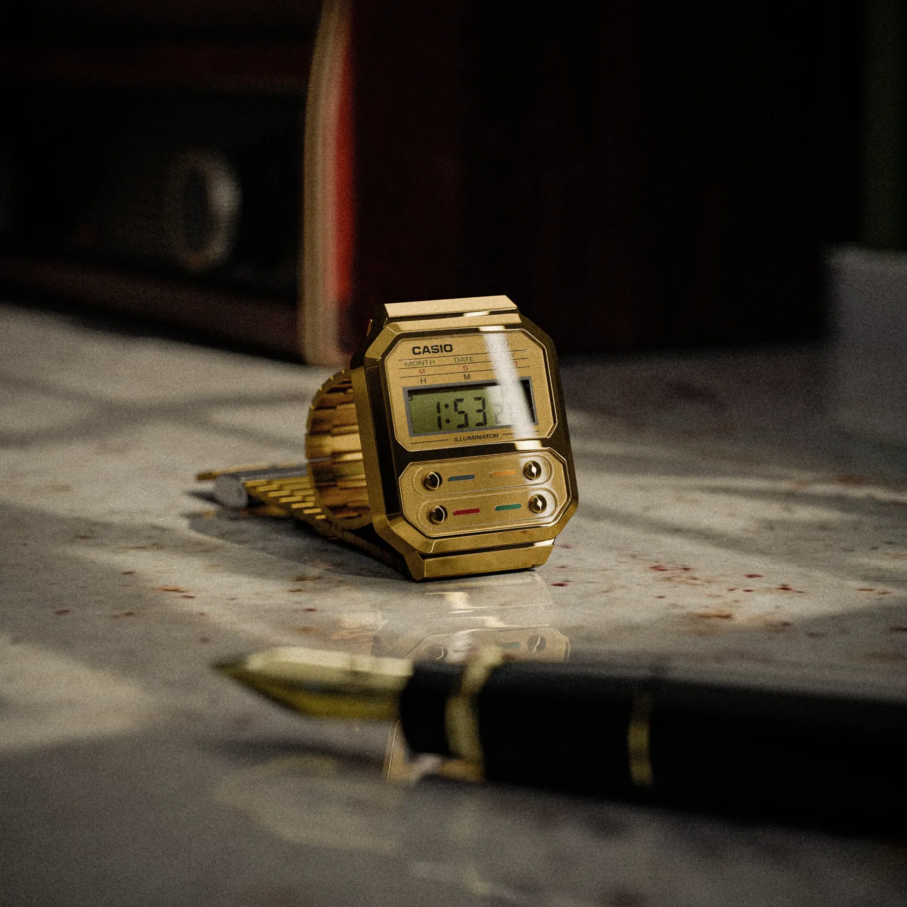 Casio A100WE — CGI visual