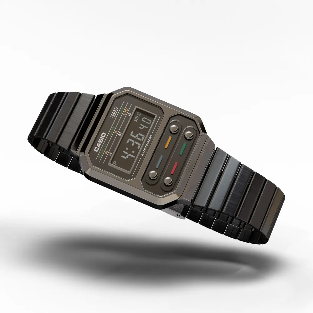 Casio A100WE — CGI visual